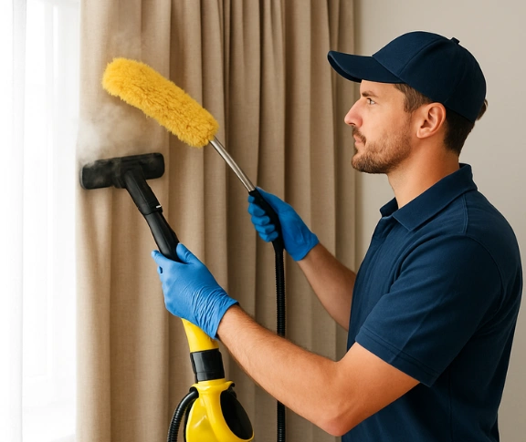 Trusted blind cleaning technician Matty Curtain Cleaning cleveland-nsw QLD